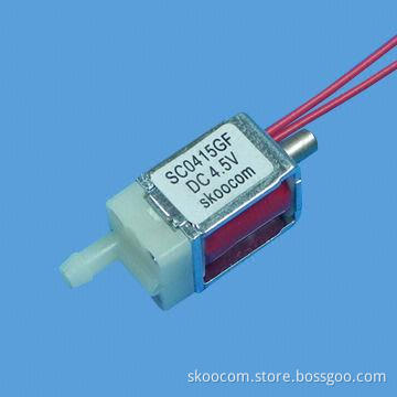 Solenoid Valves for Head Massager, DC 4.5V/DC 6.0V